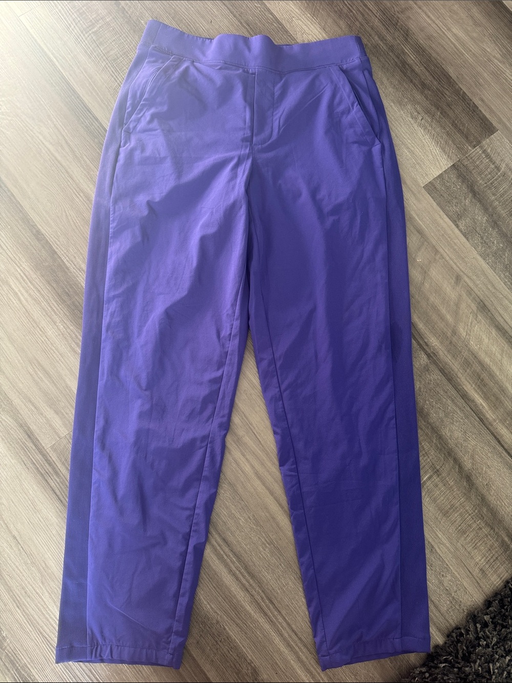 Athleta Lined Brooklyn Pants 6 purple womens casual travel warm athletic